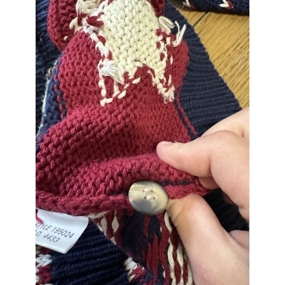 Signature By Northern Isles Cardigan Sweater Size‎ XL Hand Embroidered USA VTG - Picture 13 of 14